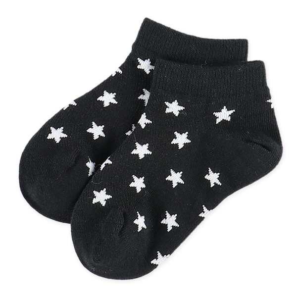 3足組キッズローカットソックス（星総柄）