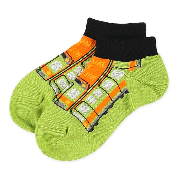 3足組キッズローカットソックス（ラメ・のりもの）