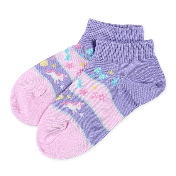 3足組キッズローカットソックス（ユニコーン）