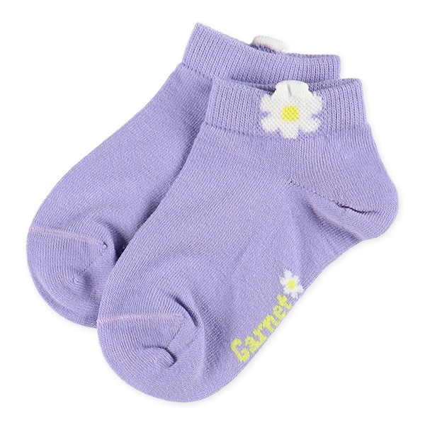 3足組キッズローカットソックス（花突起）