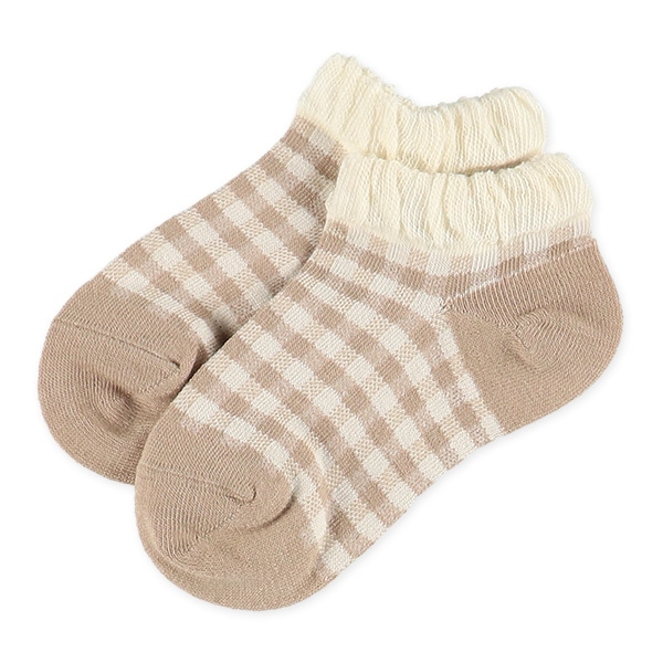 3足組キッズローカットソックス（花）