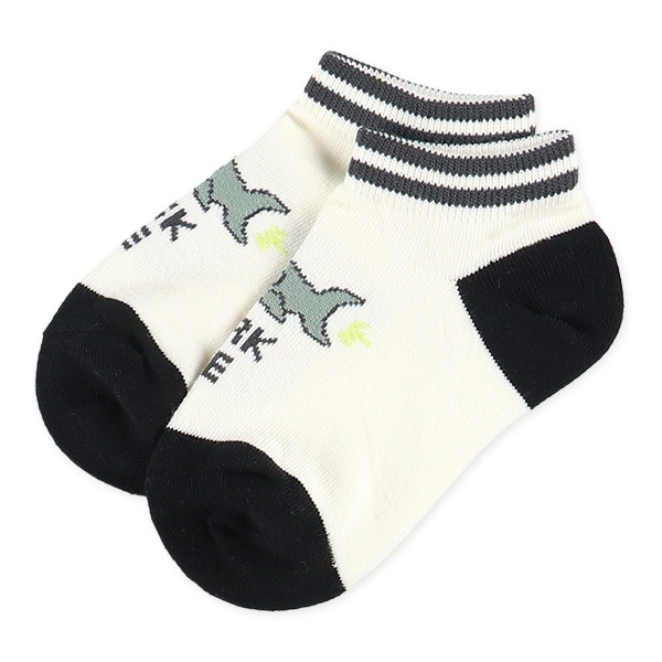 3足組キッズローカットソックス（サメ）