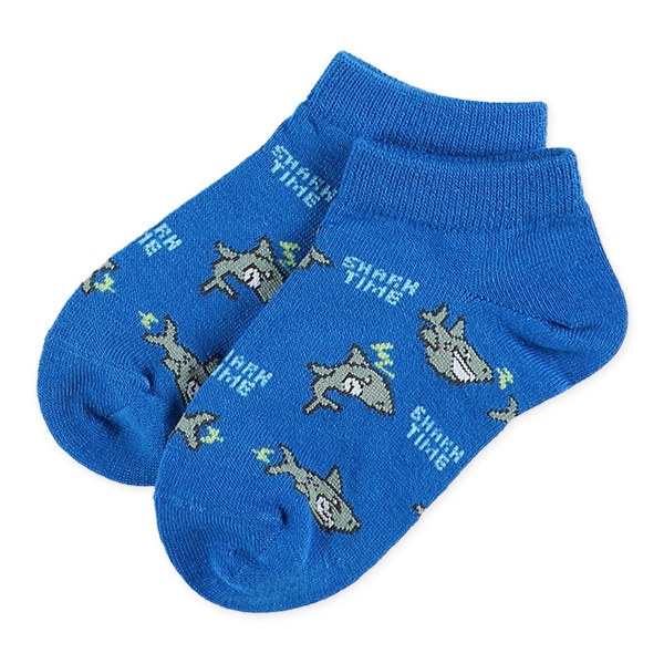 3足組キッズローカットソックス（サメ）