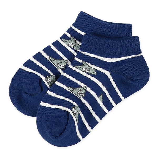 3足組キッズローカットソックス（サメ）