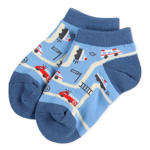 3足組キッズローカットソックス（のりもの）