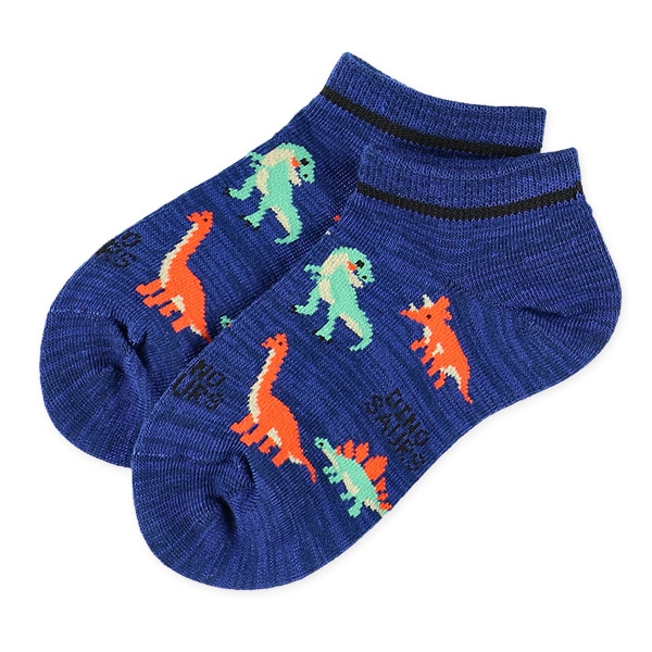 3足組キッズローカットソックス（恐竜）