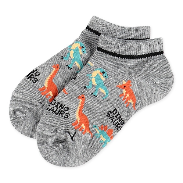 3足組キッズローカットソックス（恐竜）