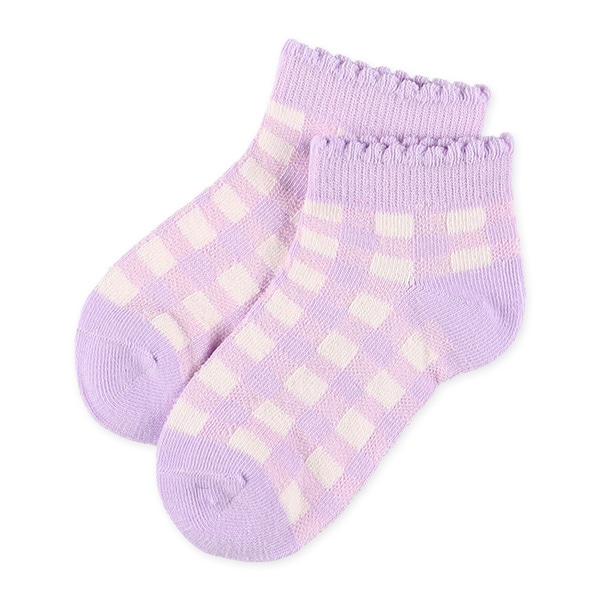 3足組キッズローカットソックス（シアー・ピコット）