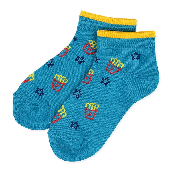 3足組キッズローカットソックス（ネオンジャンクフード）