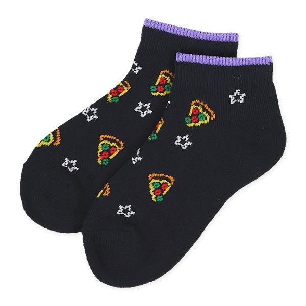 3足組キッズローカットソックス（ネオンジャンクフード）