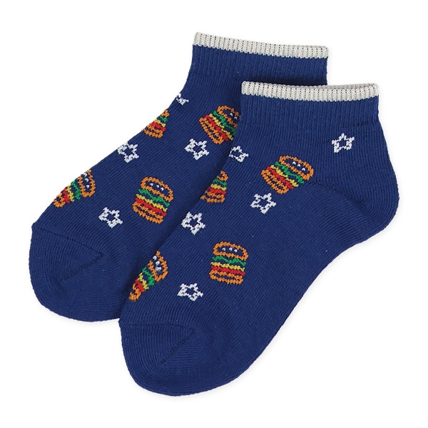 3足組キッズローカットソックス（ネオンジャンクフード）