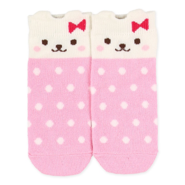 3足組キッズローカットソックス（うさぎ耳）