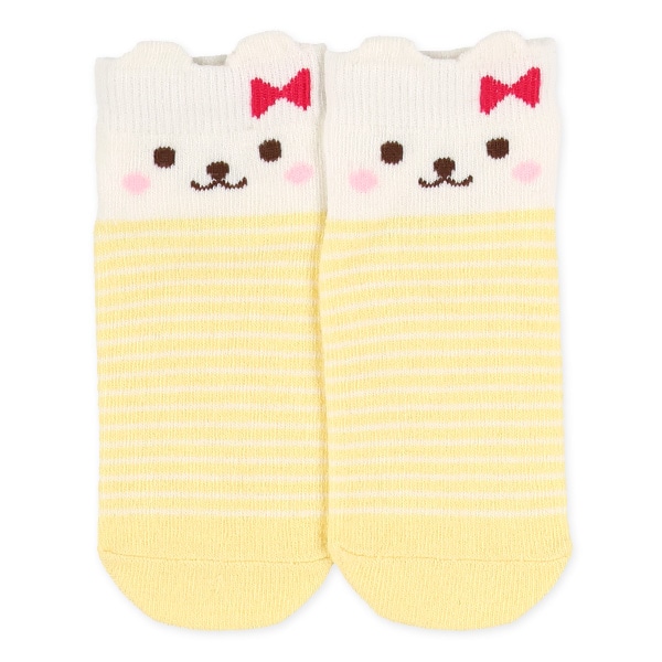 3足組キッズローカットソックス（うさぎ耳）