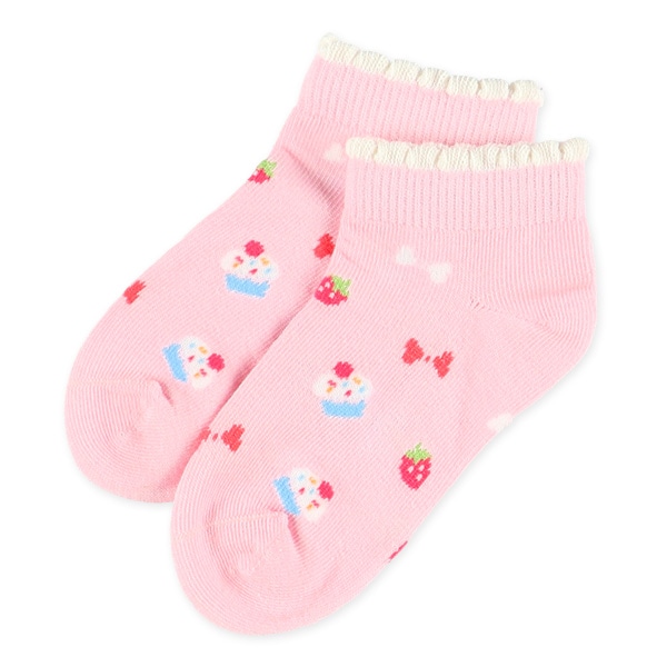 3足組キッズローカットソックス（スイーツ）