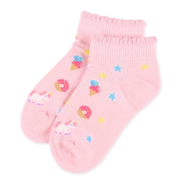 3足組キッズローカットソックス（ユニコーン）