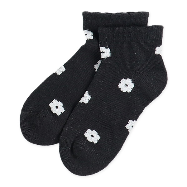 3足組キッズローカットソックス（花柄）