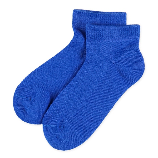 3足組キッズローカットソックス（カラーメッシュ）