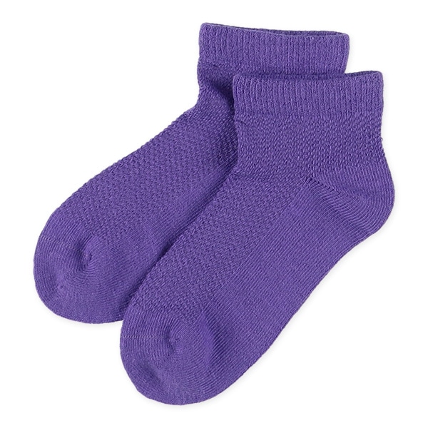 3足組キッズローカットソックス（カラーメッシュ）