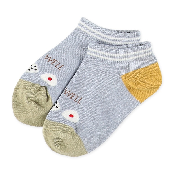 3足組キッズローカットソックス（フード）