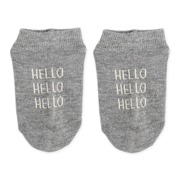 3足組キッズローカットソックス（HELLO）