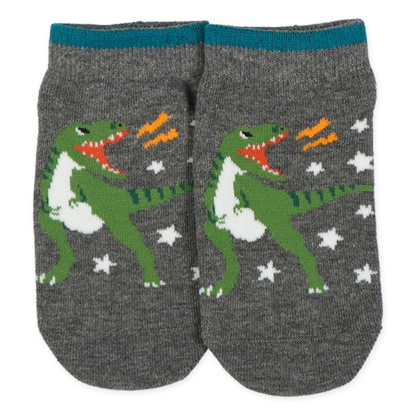 3足組キッズローカットソックス（恐竜）