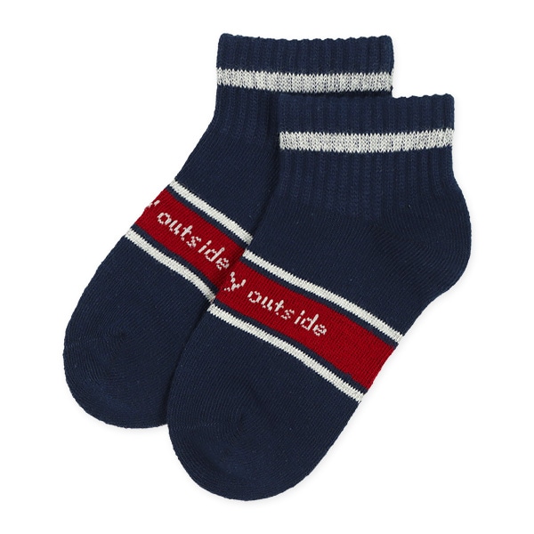 3足組キッズローカットソックス（サポートゴム）