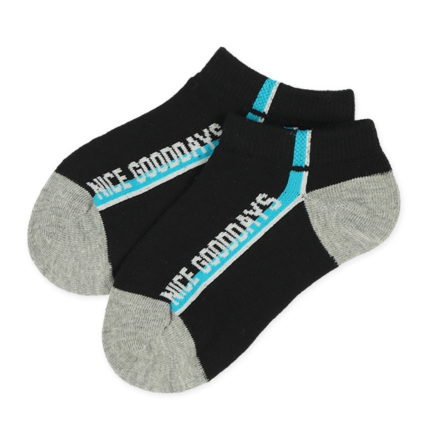 3足組キッズローカットソックス（サイドロゴ）