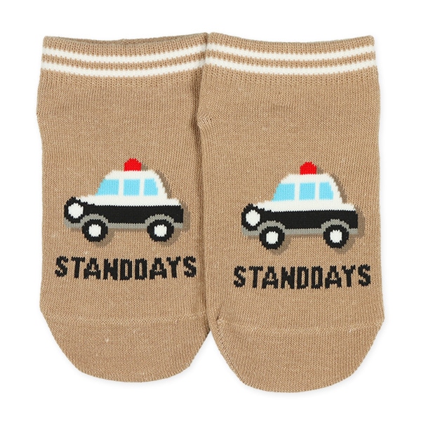 3足組キッズローカットソックス（はたらくくるま）