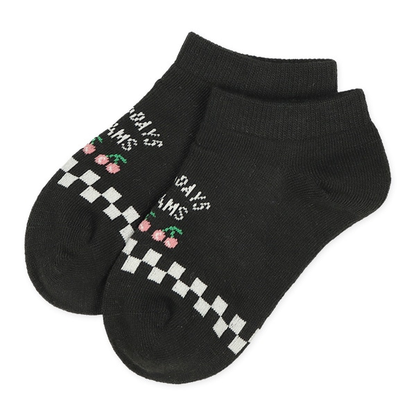 3足組キッズローカットソックス（ロゴ）