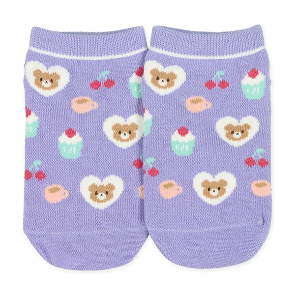 3足組キッズローカットソックス（くま）