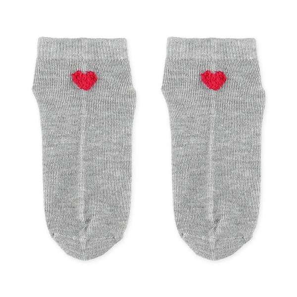 3足組キッズローカットソックス（フロントハート）