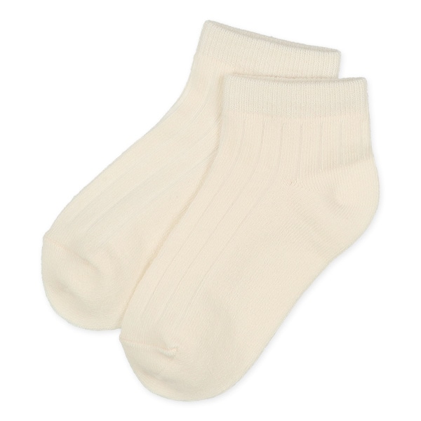 3足組キッズローカットソックス（リブ）