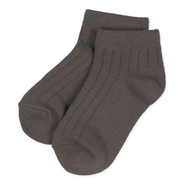3足組キッズローカットソックス（リブ）