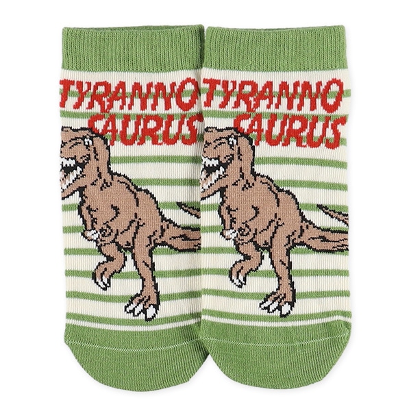3足組キッズローカットソックス（恐竜）