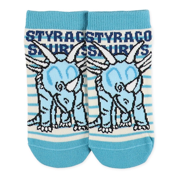 3足組キッズローカットソックス（恐竜）