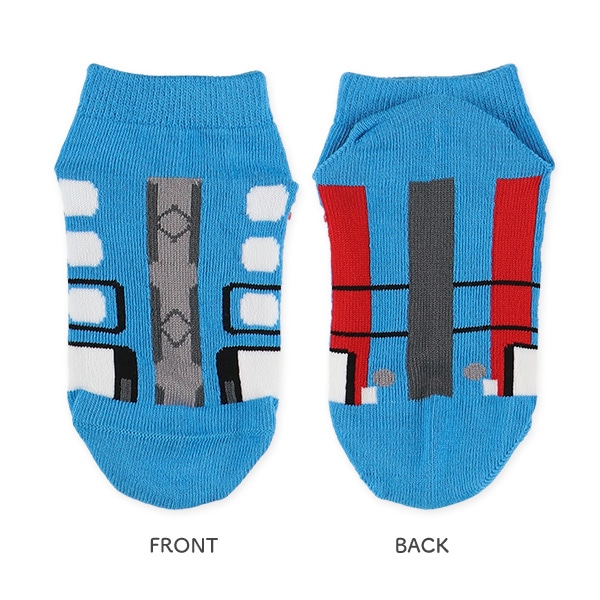 3足組キッズローカットソックス（パトカー・電車・消防車）