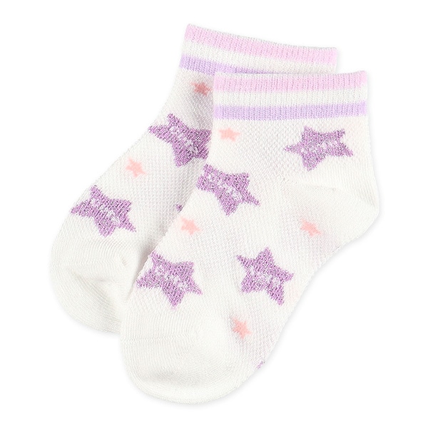 3足組キッズローカットソックス（ユニコーン刺繍）