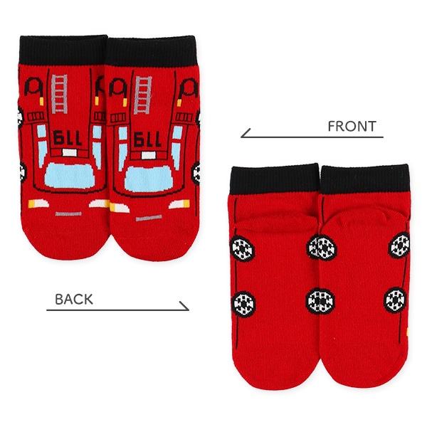 3足組キッズローカットソックス（のりもの）