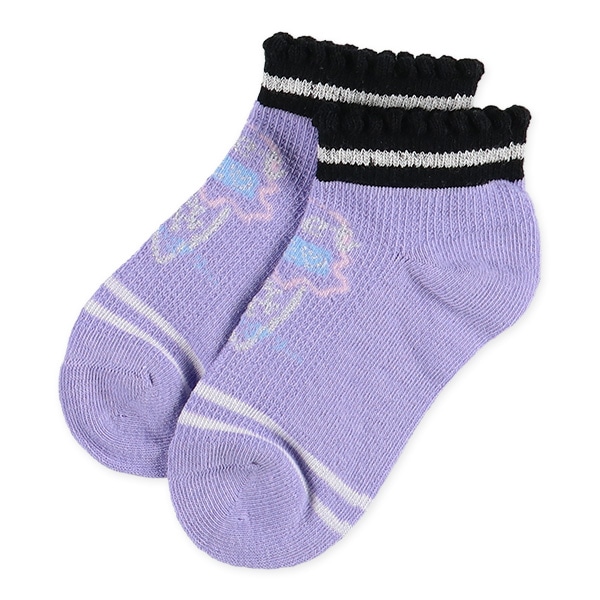 3足組キッズローカットソックス（ロゴ・ガール）