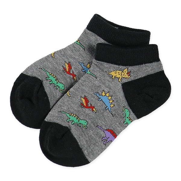 3足組キッズローカットソックス（恐竜）