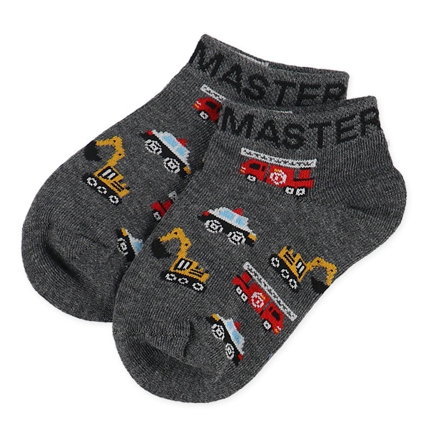 3足組キッズローカットソックス（のりもの）