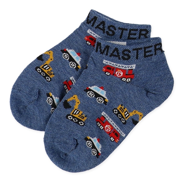 3足組キッズローカットソックス（のりもの）