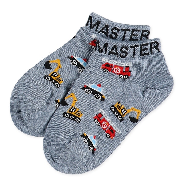 3足組キッズローカットソックス（のりもの）