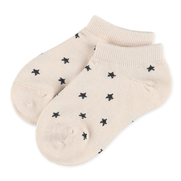 3足組キッズローカットソックス（星総柄）