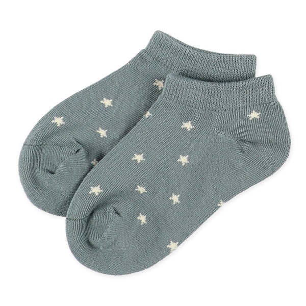 3足組キッズローカットソックス（星総柄）