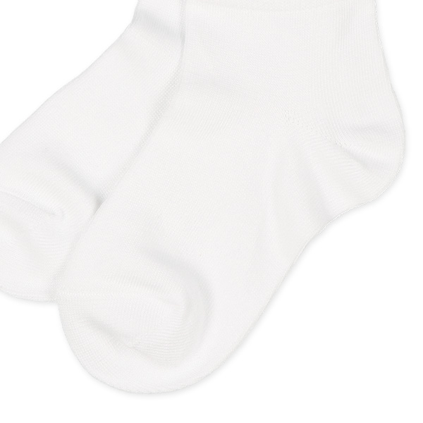 3足組キッズアンクルソックス（ホワイト無地）
