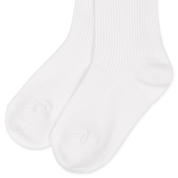 3足組キッズクルーソックス（リブホワイト）