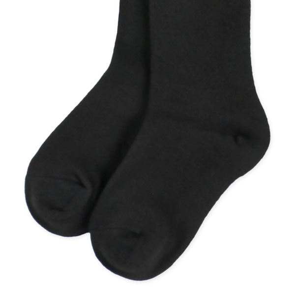 3足組キッズハイソックス（ブラック無地）