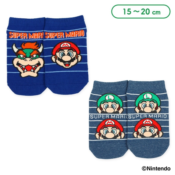 キッズローカットソックス（スーパーマリオ）