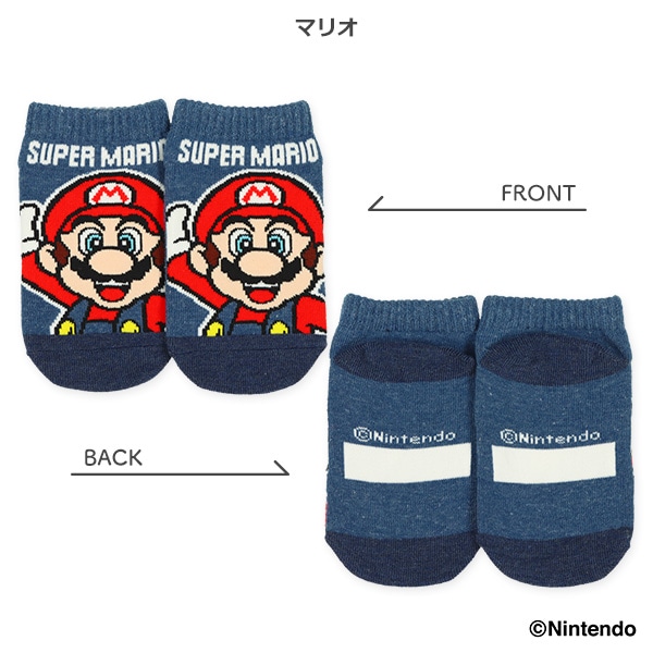 キッズローカットソックス（スーパーマリオ）